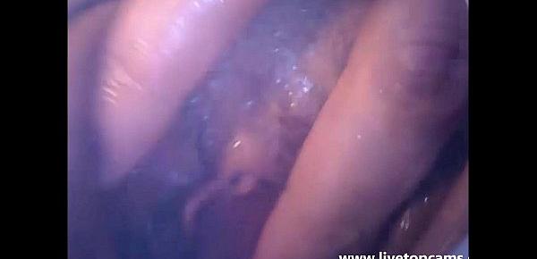  girl cums filmed from inside a vagina at SecretFriends.com